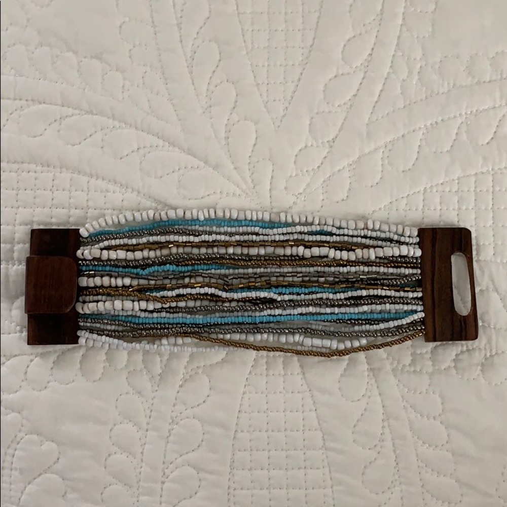 Bead and Wood Bracelet
